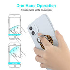 Bonoma Phone Ring Holder, 3 Pack Leopard Pattern Universal Finger Ring Stand Grip Kickstand Compatible with Smartphones and Tablets-Leopards - color: Leopard Pattern