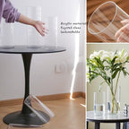 3 Clear Acrylic Cylinder Vase for Centerpieces, Tall Cylinder Plastic Hurricane Vases, Large Unbreakable Flower Vases for Wedding Bouquet (D 4.8" X H 8" + H 10" + H 12" Set of 3 + 2 Holder) - color: 3 Clear - L