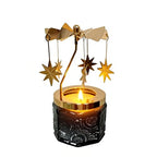 kingnero Lavender Scented Candle Carousel Rotary Candle Holder Spinning Tea Light Birthday Gifts for Women, Mom, Wife, Girlfriend, Sister, Female Friends, (North Star) - color: North Star