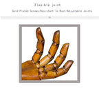 Mannequin,Hand Model,Hand Mannequin for Nails,Drawing,Wooden Hand,Antique Finish Wood Hand,Hand Model for Drawing,Female Hand of Left with Antique Finish. - color: Female_left 7.5 in With Antique Finish