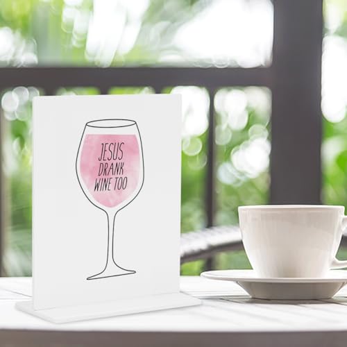 Funny Office Home Decor - Minimalist Acrylic Desk Piece for Office, Room & Lounge, Modern & Durable, 4 × 4.7 Inches