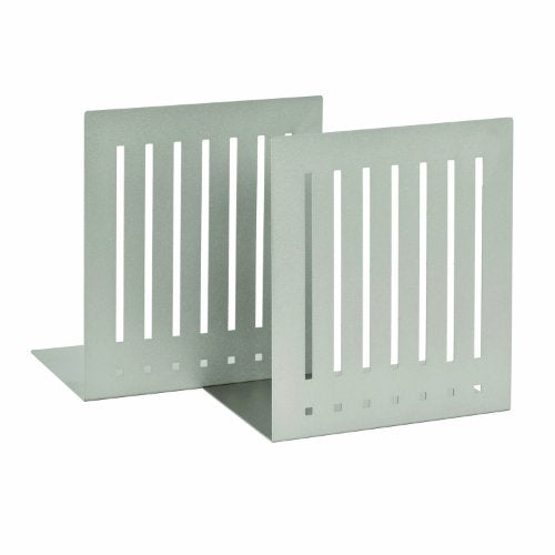 STEELMASTER Heavy Duty 10-Inch Steel Bookends, 1 Pair, Silver (241100050) - color: Silver, size: 10-Inch Pair