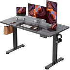 ErGear Height Adjustable Electric Standing Desk, 48 x 24 Inches Sit Stand up Desk, Memory Computer Home Office Desk, Grey - color: Grey, size: 47.2 X 23.6 Inches