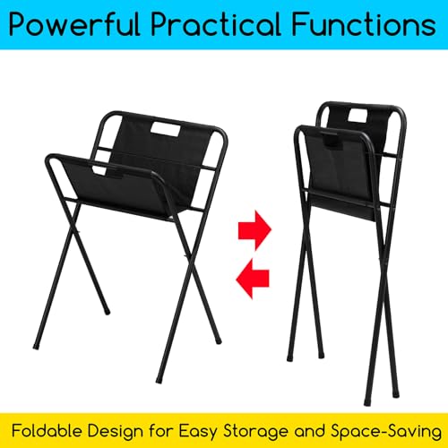 MEEDEN Canvas Art Print Rack: Folding Display and Drying Rack - Portable Art Storage Rack for Poster Stand Canvas Panels Artworks Artist Galleries - Medium - size: Medium