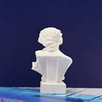 Resin Bust Statue 2.95 Inch Plaster Figurines Mini Home Decoration Sculpture White for Art Hobbyist-Artemis, Home Decoration - size: Artemis