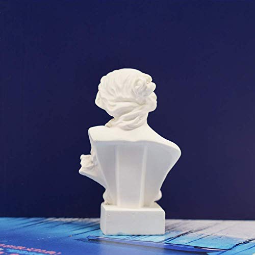 Resin Bust Statue 2.95 Inch Plaster Figurines Mini Home Decoration Sculpture White for Art Hobbyist-Artemis, Home Decoration - size: Artemis