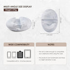 Artificial Marble Cell Phone Stand for Desk Handcraft Pebble Shape Minimalist Decor for Desk Kitchen Counter Office Easy of Use Sturdy and Stable(White) - style: white pebble stone