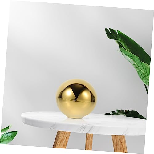 Modern Nordic Ceramic Ball Sculpture for Living and Office Decor Abstract Geometric Art Ornament for Shelf Table Centerpiece Unique Porcelain Ball Statue Accent