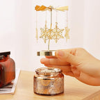 Snowflake Gifts for Women, Birthday Gifts for Mom Daughter Sister Wife, Unique Gift for Friend Women, Rotatable Scented Candles Gift for Christmas Anniversary (Snowflake) - size: Snowflake