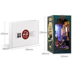Book Nook Kit - DIY Miniature Dolls House Kit with Furniture and LED Light, 3D Puzzle Wooden Art Bookends, Model Kits for Adults and Teens (Deep Sea Secret Shadow)