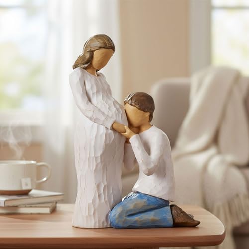 NAN ZAI NAN FANG Gift for Expecting Parents Mother to be Gifts Ideal Resin Sculpted Hand Painted Figurine Pregnant Wife from Husband Best Gifts for New Moms and Dads - style: Expectant Dad Mom