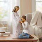 NAN ZAI NAN FANG Gift for Expecting Parents Mother to be Gifts Ideal Resin Sculpted Hand Painted Figurine Pregnant Wife from Husband Best Gifts for New Moms and Dads - style: Expectant Dad Mom