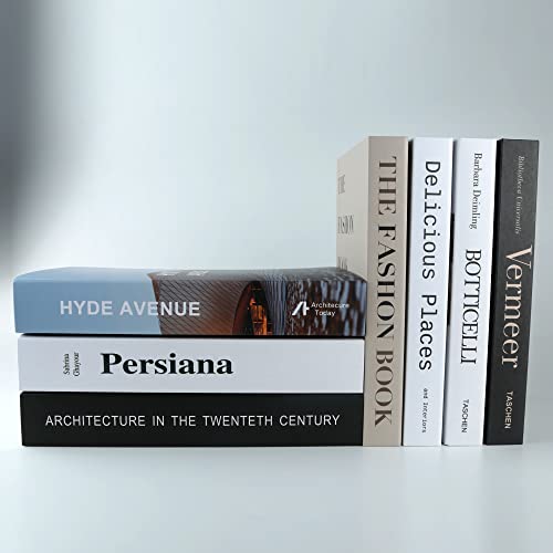PTShadow 7 Pcs Decorative Books for Home décor,Black and whiteshelf Decor Accents Library décor for Home Sweet Stacked Books - color: 7 Pcs Black and White