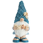 Etlemonde Beach Gnomes Statues,Ocean Gnomes,Nautical Themes Decoration,Beach, Gnome Holding Seashells - color: Holding a Shell