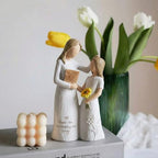 Teacher Gifts for Women, Teacher Appreciation Gifts, Gift for Teachers, Thank You Gifts for Teacher, Solid Resin Sculpture of Teacher and Student Figures, Includes a Greeting Card - 5.71'' - color: White