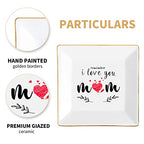 Gifts for Mom from Daughter Birthday Gift for Women Mothers Day Gifts Fun Presents Moms Grandma Sister in Law Best Jewelry Dish Unique Trinket Tray Ring Holder, Remember I Love You Mom - color: MOM