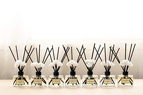 CULTURE & NATURE Reed Diffuser Set 6.7oz (200ml) Clean Cotton Scented Diffuser with Sticks Home Fragrance Reed Diffuser for Bathroom Shelf Decor - size: 6.7 oz