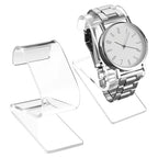 2 PCS Acrylic Watch Display Stand Clear Single Watch Holder Display Portable C Shape Single Bracelet Holder Organizer Storage Rack Jewelry Stand for Men Women Store Home Bedroom Office Desk Selling
