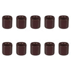 Mega Candles 10 pcs Brown 1/2 Inch Diameter Ceramic Chime Ritual Spell Candle Holders, Great for Casting Chimes, Meditation, Rituals, Spells, Vigil, Witchcraft, Wiccan Supplies - color: Brown, size: 10 Pieces