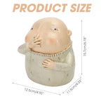BuleVina Boy Holding Nose Sculpture Statue, 6.18" High, Creative Resin Stinky Funny Kitschy Man Boys Sitters Figurine for Bathroom Home Shelf Decor
