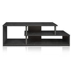 Furinno Econ Low Rise TV Stand, Black/Black - color: Black/Black