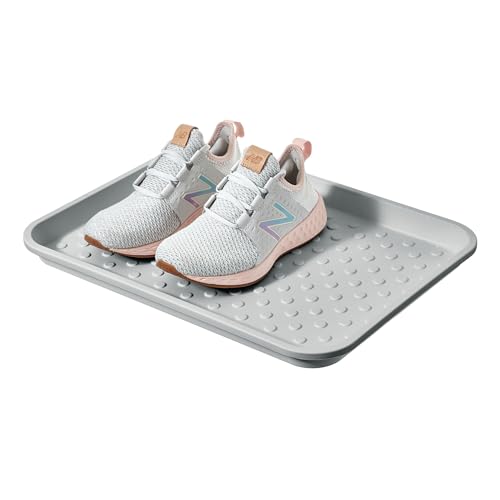 iDesign Waterproof Under Sink Tray for Kitchen, Bathroom, or Laundry Room - Set of 2 - Gray - color: Gray