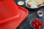 New Star Foodservice Fast Food Tray, Set of 12 (Red, 10 by 14 Inch) - color: Red, size: 10 by 14-Inch