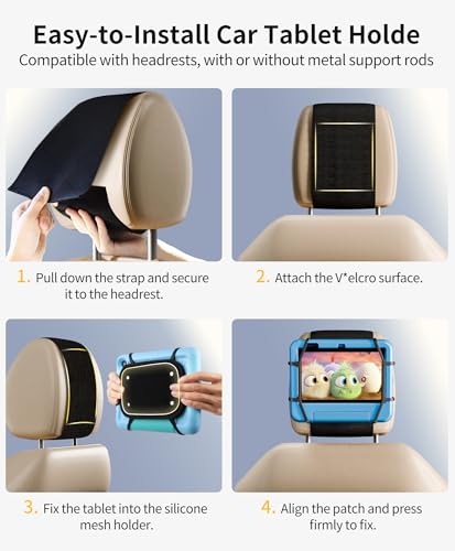 FANGOR 2 Pack Tablet Holder for car - size: 2 Pack - fit for 7-12.9" tablet