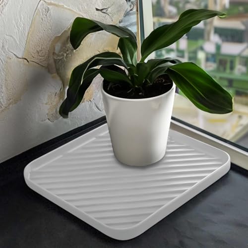 Silicone Organizer Tray for Kitchen Sink and Bathroom, Dishwasher Tray, Versatile Bathroom and Drawer Organizer Trays, Non-Slip Countertop (White) - color: White