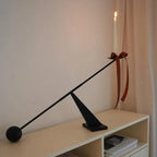 Black Metal Modern Candle Holder Candlestick Holders Decorative Candle Stand, Tapered Candle Holders Home Decoration 19 inch
