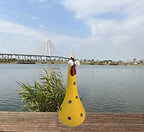 Tellme Long Neck Chicken Statue, Resin Rooster Sculpture, Creative Crafted Art Figurines, Funny Outdoor Decor, Cute Cock Decoration for Lawn, Yard, Office, Home, Weird Garden Gifts (1 PC)