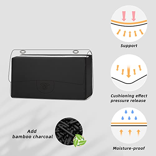 DGAZ Purse Pillow Shaper Insert for Chanel CF Bags, Silky Pillow Shaper for Luxury Handbags（Black, Jumbo 30） - color: Black, size: Jumbo 30