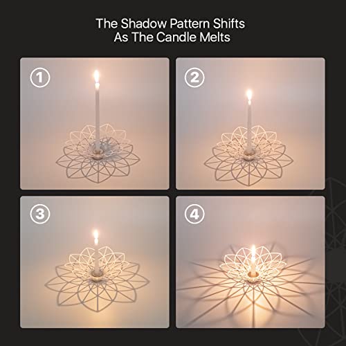Oshadow Lotus Candle Holder - Cute Boho Decor for Taper Candles & Coffee Table - size: 2pcs Lotus Flower Candle Holder