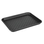 iDesign Plastic Under Sink Mat Tray for Kitchen Cabinet, Bathroom, Entryways, Office, Mudroom, College Dorm, (Set of 2), 17" X 13" X 2", Black - color: Black