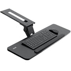 VIVO Adjustable Computer Keyboard and Mouse Platform Tray, 34 x 10 inch Ergonomic Under Table Desk Mount Drawer Underdesk Shelf, Black, MOUNT-KB36B - color: Black, size: 34"