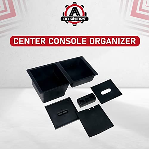 AA Ignition Center Console Organizer Tray - Replaces Part 22817343 - Compatible with Chevy, GMC Vehicles - 2014-2019 Silverado 1500, 2500 HD, Suburban, 3500 HD, Tahoe, Sierra, 2500, Yukon, XL