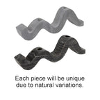 Bloomingville Marble Wave Double Taper Candle Holder, Grey - color: Gray