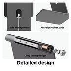elago Premium iPad Magnetic Stand Designed for iPad Pro 12.9"(5th,4th Gen), 11"(3rd,2nd Gen), Air 10.9"(5th,4th Gen), Mini 8.3"(6th Gen, A17 Pro), 10.9"(10th Gen) [Dark Grey] - color: Dark Grey