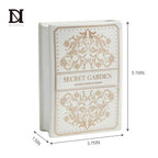 Ceramic Book-Shaped Vase for Flowers, Book Lovers Gifts Planter Pot, Aesthetic Room Decor Cute Unique Flowers Vases for Home, Bookshelf, Bookish, Bedroom & Office Decor for Women, Reader Gift (White)