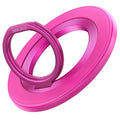 SYNCWIRE Magnetic Phone Ring Holder for MagSafe, 360° Rotation Cell Phone Grip Stand Finger Ring Kickstand Two-Sided Magnet Compatible with iPhone 17 Pro Max 16 15 14 13 12 MagSafe Accessories - color: Single Ring-1PCS-Hot Pink