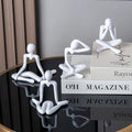 The Thinker Statue is an Abstract Art Sculpture, Suitable for Home Living Rooms, bedrooms, Offices, and Bookshelves as Decoration. (A)