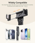 ORICO Aluminum Portable Selfie Stick Tripod, 35'' Mini Tripod for iPhone, Extendable Stand with Detachable Wireless Remote & 360° Rotating Phone Holder – Ideal for Content Creators, Vloggers, Travel - size: 35''