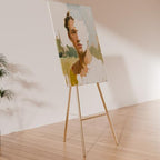 Gold Easel Stand for Sign, Heavy Duty Easel, 4-Tier AdjustableArt Easel for Painting, Wedding Sign 1pc