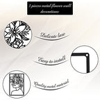 CHENGU 3 Pieces Metal Minimalist Abstract Woman Wall Art Line Drawing Wall Art Decor Single Line Female Home Hanging for Kitchen Bathroom Living Room - style: Fresh Style