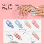 MIZHSE 3D Nail Gel Nail Art Sculpture, Non-Sticky 4 Colors Solid Builder Gel Nude Clear White Pink Hard Builder Nails UV LED Molding Gels Nail Extension for Salon Manicure Home DIY - color: 0-0-Classic Colors