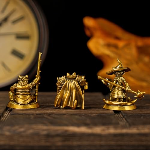 100% Solid Brass Warrior Cat Statue - Handcrafted Armored Feline Sculpture, Vintage Battle-Ready Decor, Unique Desk Ornament for Home & Office, for Cat Lovers & Fantasy Collectors - style: Warrior cat