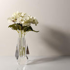 Kitcom Flower/Bud Crystal Vase Decorative Vases for Home, Wedding, Christmas, Outline Dimensions W2.4''xH6.3'', Clear with Gift Box - size: Medium