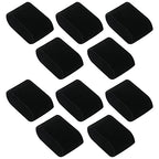 10 Pack Velvet Bracelet,Watch Pillow Jewelry Exhibition (black)