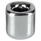 Mega Candles 5 pcs Silver 1/2 Inch Diameter Ceramic Chime Ritual Spell Candle Holders, Great for Casting Chimes, Meditation, Rituals, Spells, Vigil, Witchcraft, Wiccan Supplies - color: Silver, size: 5 Pieces