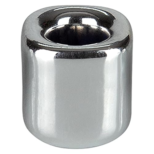 Mega Candles 10 pcs Silver 1/2 Inch Diameter Ceramic Chime Ritual Spell Candle Holders, Great for Casting Chimes, Meditation, Rituals, Spells, Vigil, Witchcraft, Wiccan Supplies - color: Silver, size: 10 Pieces